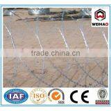 China Galvanized/Plastic Barbed Wire/welded Razor Wire Mesh(weihao) thumbnail-1