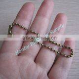 15cm per pc Antibrass Metal Hang Tag Ball Chain