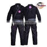 Brazilian Jiu Jitsu gi With Embroidery and Sublimation Patches or Blank Black/white/blue Col Bjj gi for Adult and Kids thumbnail-4