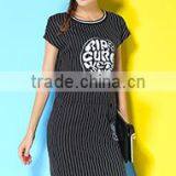 Stripe Fitted Ladies Suit Design Dress Women Wear thumbnail-3