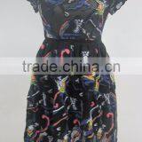Ladies Floral Style Crochet Casual Dress thumbnail-1
