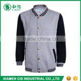New Product Multi Color Sailor Collar 4XL Plus Size Mens Plain Varsity Jacket thumbnail-2