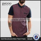 MGOO Hot Sale Summer Casual 180g 100% Cotton Custom Short Sleeve Mens POLO T-shirt With Chest Pocket thumbnail-1