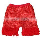 Wholesale Sequins Girls Shorts Baby Clothes Ruffle Shorts Yiwu Factory thumbnail-4