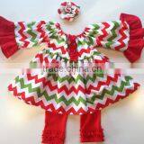 Christmas Tree Color Baby Outfit Girls Winter Clothing Set Persnickety Remake Christmas Baby Dress Set thumbnail-2