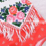 S60672B 2017 Floral Newborn Baby Girls Sleeveless Tassel Backless Romper Jumpsuit One-Pieces Outfits thumbnail-2