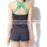 Green Summer Women Yoga Coordinates Wear Modal Sexy Sportswear thumbnail-2