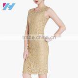 Latest Casual Wear Fashion Office Bodycon Lace Pencil Dress For Women thumbnail-3