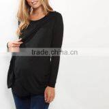 Organic Cotton Nursing Cover Breast Feeding T-shirt for Pregnant thumbnail-6