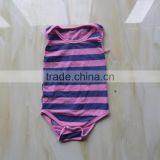 XF-339 Manufacturer Wholesale Baby Girl Swimsuit Striped Romper Childrens Clothing Set thumbnail-1