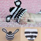 Knitted Animal Hats Soft and Colourful Yarns Handmade Baby Clothing Newborn Crochet Knit Beanie Hat Set Photography Prop thumbnail-6