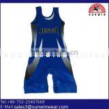 New Design Custom Youth Wrestling Singlet Printed Jumpsuit thumbnail-3