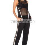 Wholsale OEM Women's 3pcs Yoga Set Jacket And Elastic Workout Leggings Pants Hot Sexy Xxx Mesh Sports Wear thumbnail-4