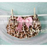 Baby Giraffe Pink Satin Ruffles Bloomers Panties BSG6 thumbnail-1