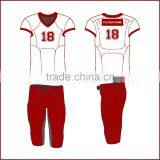 American Football Uniform White Pro x2 With Player Name and Your Own Branding thumbnail-1