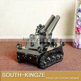 Retro Style Mini Tank Iron Metal Model thumbnail-4