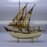 Noble Customized Made Golden Crystal Arab Dhow For Wedding Favors And Islamic Souvenirs Gifts