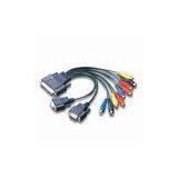 Multimedia Cable With 9 RCA Connector, Available in Various Lengths thumbnail-1