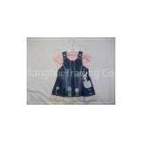 2012 Fashion Design 2 Piece Jean Baby Girl Dress Coats With Cotton Cap thumbnail-1