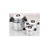 Restaurant / Home 10 Piece Aluminum Cookware Set, Cooking Pot Sets for Gas Cooker