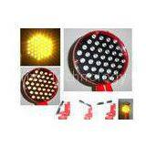 Dia. 200mm Solar Warning Sign , Yellow Flashing Solar Powered Signs