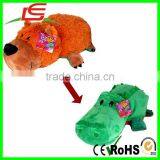 2 in 1 STUFFED TOY GRIZZLY BEAR TURN INTO ALLIGATOR thumbnail-1