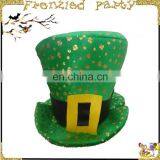Hot St. Patrick's Green Fedora Hat FGH-1004 thumbnail-1