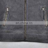 2015 Lastest Fashion Mens Stylish Warm Lamb Nappa Leather Jacket thumbnail-4