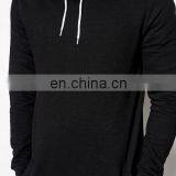 China Supplier Men's Clothing Custom Cotton/Polyester Fleece Extra Long Tail Hoodie Sweatshirt thumbnail-2