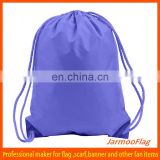 customized fabric see through drawstring bags