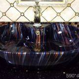 Good Sale High Quality Colorful Ceramic Countertop Bathroom Wash no Hole Basin Sink From Chaozhou China Manufacturer