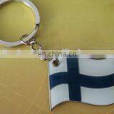 Custom Design Metal Keychains With Epoxy Flower Shape thumbnail-2