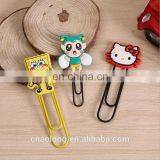 Newest Products and Manufacturer Hot Sale Custom Made Soft Pvc Rubber 2d Bookmarks for Kids