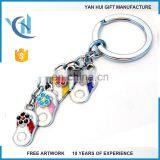 Hot Sale Rhinestone Tassel Keychain Horse Animal Zinc Alloy Metal Keychain Custom Ring Key Chain Tassels Keychain thumbnail-5