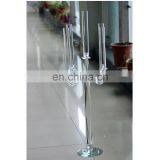 Set of crystal candle holders 5 arms glass candle flame protectors candlestick