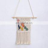 Bohemian Home Decor Hand Made Cotton Macrame Woven Tapestry Wall Hanging Colorful thumbnail-3