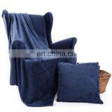 China Products 100%polyester Navy Blue Double Sides Flannel 3D Embossed Chevron Pattern Fleece Cushion Pillow thumbnail-6