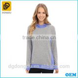 100% Cotton long sleeve women plain hoodies wholesale custom hoodies 2016