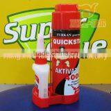 Spray activator adhesive