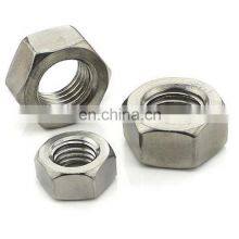 1/2 20UNF High Quality and Low Price Wholesale 304 Stainless Steel Inch Hex Nuts American System Hex Nut