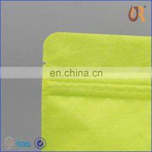 Customized Food Package Stand up Pouch Green Rice Paper Bag With Clear Window thumbnail-3