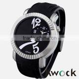 Generous and simple style,custom logo fashion quartz silicone watch