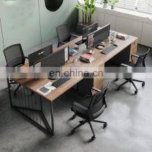 Wholesale Luxury Modern l Shaped Wooden Metal Executive Computer Office Desk thumbnail-2