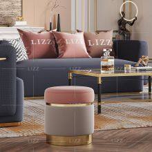 Luxury Modern Furniture Velvet Fabric Living Room Sofa With Ottoman thumbnail-4