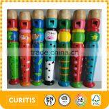 2016 Hot Sale Wooden Toy Flute Kids Happy Flute thumbnail-1