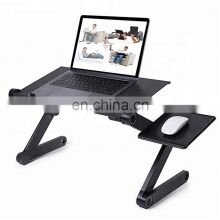 360 Degree Adjustable Portable Home Office Notebook PC Laptop Computer Desk Folding Table Stand with Mouse Pad