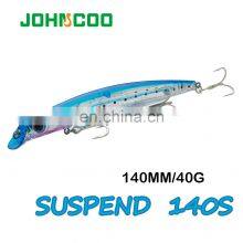 JOHNCOO 140MM 20G Suspend Realistic Fishing Pencil Poppers Lures With Metal Balls thumbnail-2