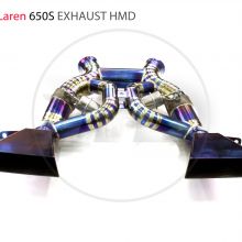 Titanium alloy exhaust exhaust manifold Downpipe is suitable for McLaren 650S auto modification parts valve whatsapp008613189999301