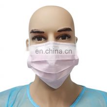Pink Non Woven PP medical surgical face mask