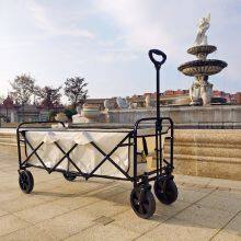 Utility Garden Wheel Barrow Heavy Duty Folding Wagon Extended Outdoor Camping Cart thumbnail-5